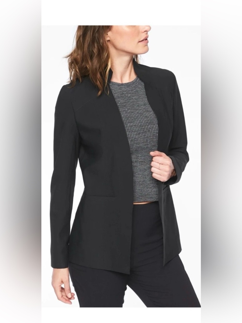 Athleta Cosmic Blazer size 4 black Excellent condition